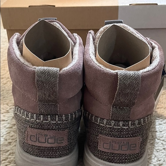 Hey Dude Shoes Hey Dude Womens Eloise Suede Antique Rose Boots